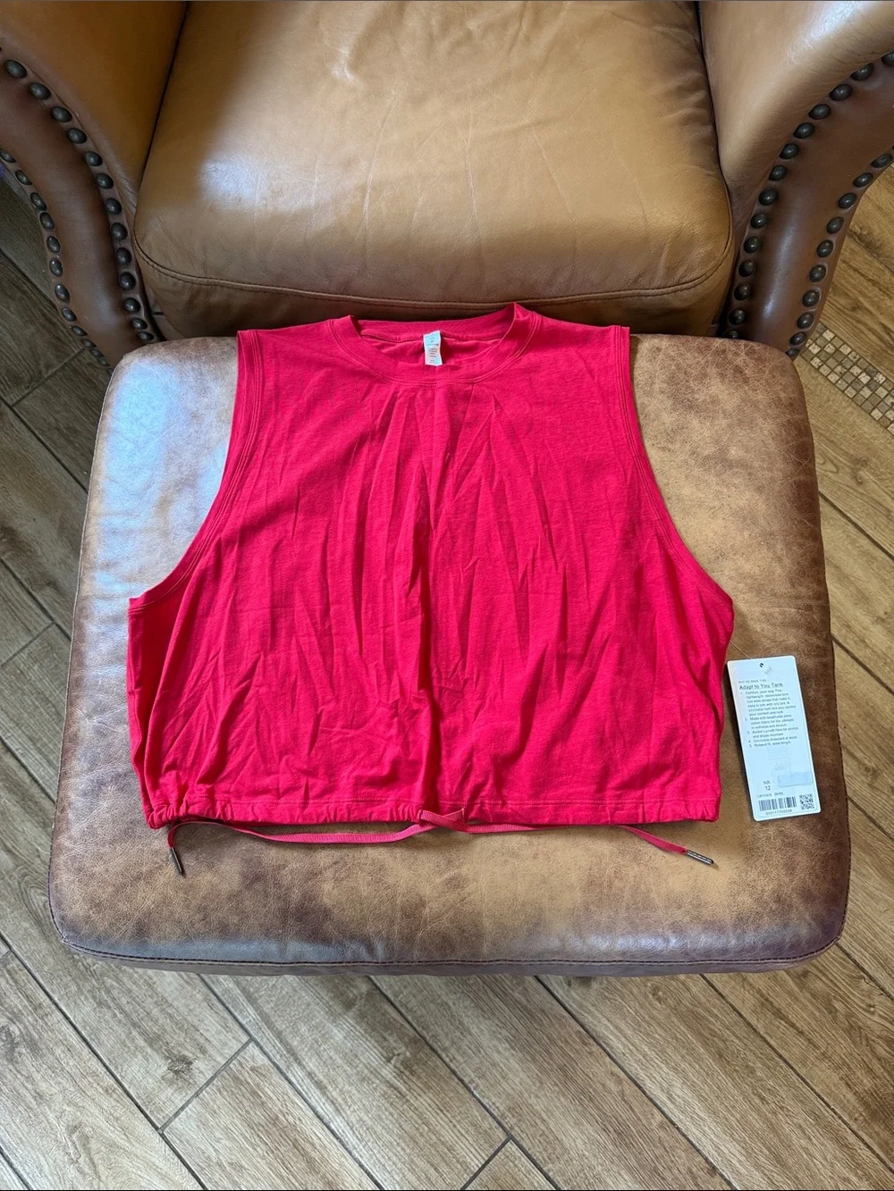 NWT Lululemon Adapt to You Tank Sz 12 Dark Red Waist Length